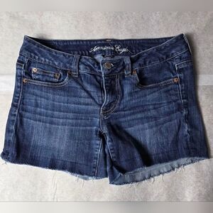 American Eagle Stretch Denim Cut Off Shorts Size 6